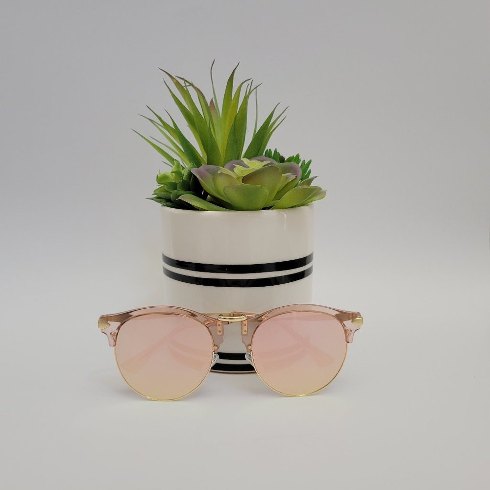 AOFLY Womens UV400  Pink Cat Eye Sunglasses NEW